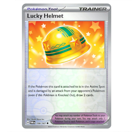 Pokemon - Scarlet & Violet - Twilight Masquerade - Lucky Helmet - 158/167 - (Reverse Holo)