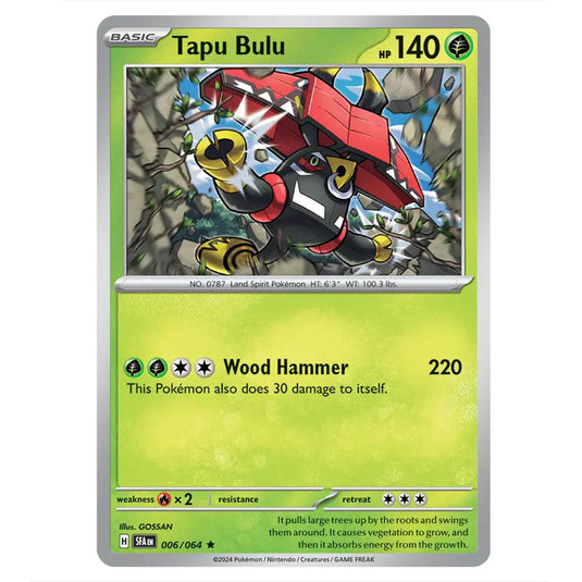 Tapu Bulu 006 card from the Pokemon set Shrouded Fable