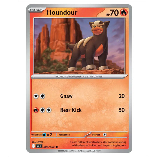 Houndour 007 card from the Pokemon set Shrouded Fable