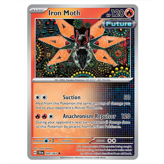 Iron Moth 009 card from the Pokemon set Shrouded Fable