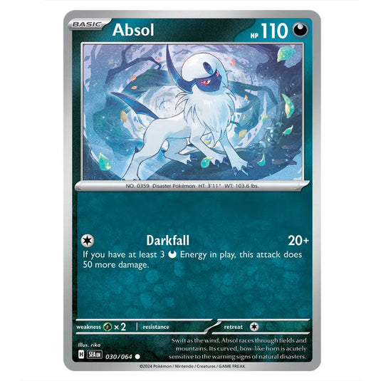 Absol 030 card from the Pokemon set Shrouded Fable