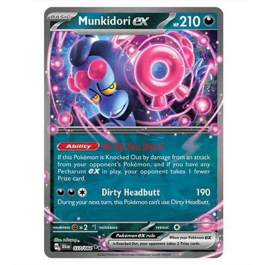 Munkidori ex 037 card from the Pokemon set Shrouded Fable