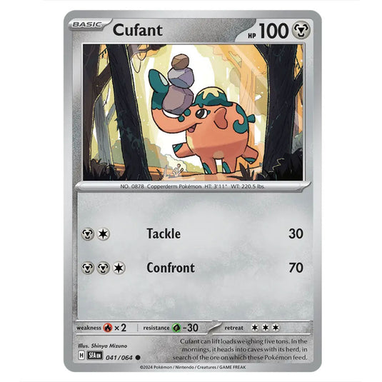 Cufant 041 card from the Pokemon set Shrouded Fable