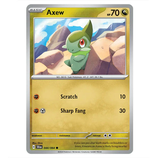 Axew 044 card from the Pokemon set Shrouded Fable