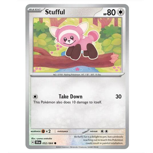 Stufful 052 card from the Pokemon set Shrouded Fable