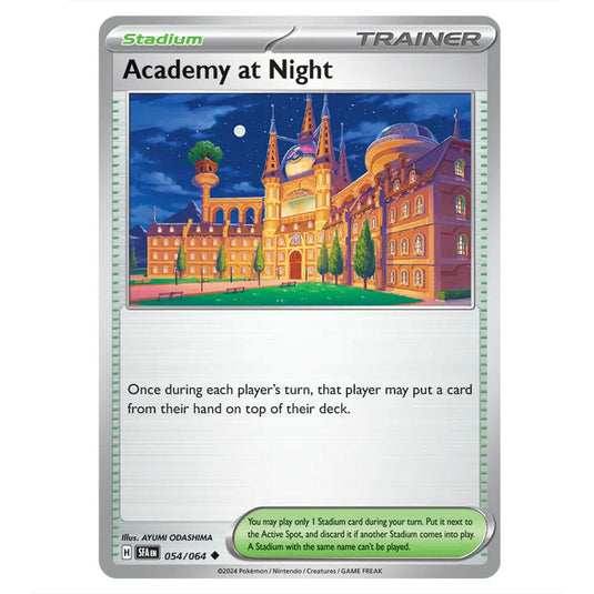 Academy at Night 054 card from the Pokemon set Shrouded Fable