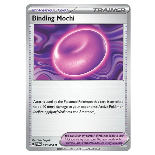 Binding Mochi 055 card from the Pokemon set Shrouded Fable