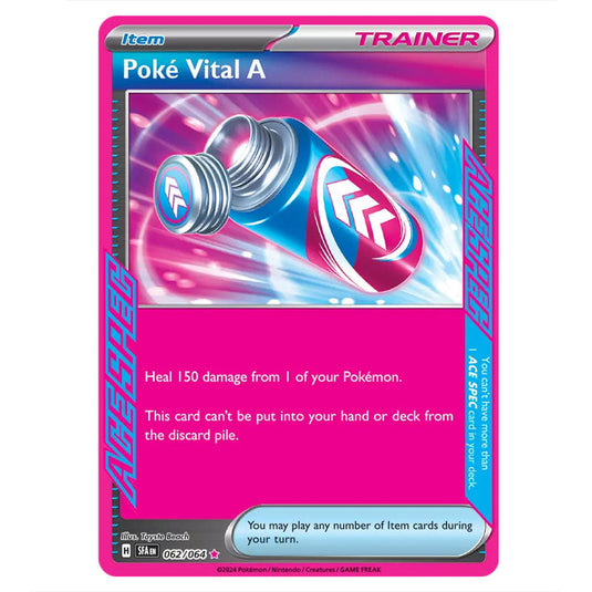 Poké Vital A 062 card from the Pokemon set Shrouded Fable