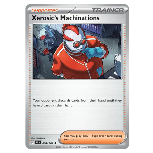 Xerosic's Machinations 064 card from the Pokemon set Shrouded Fable