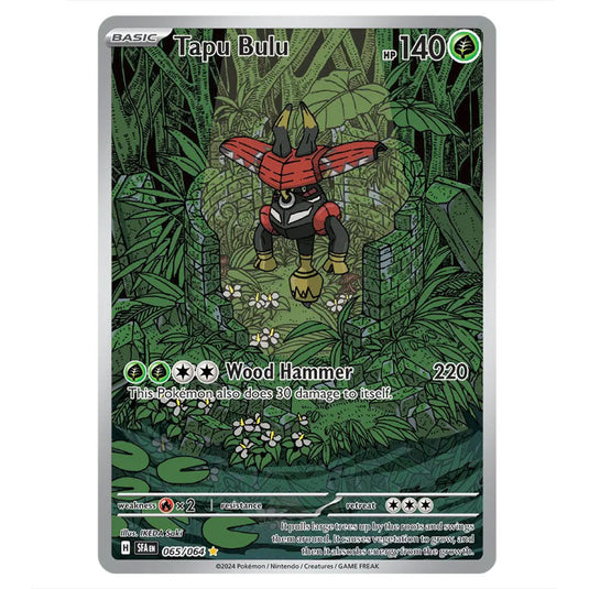 Tapu Bulu 065 card from the Pokemon set Shrouded Fable