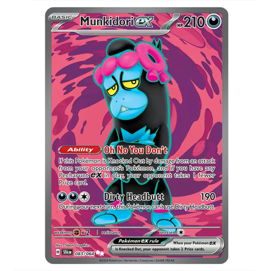 Munkidori ex 083 card from the Pokemon set Shrouded Fable