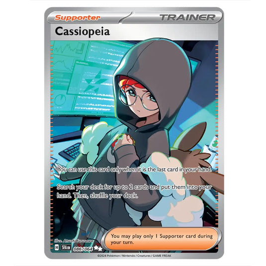 Cassiopeia 086 card from the Pokemon set Shrouded Fable