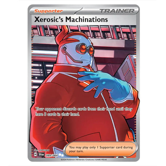 Xerosic's Machinations 089 card from the Pokemon set Shrouded Fable