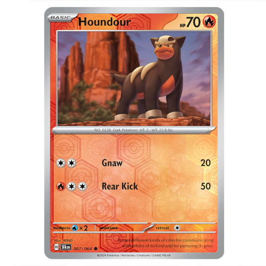 Houndour 007 card from the Pokemon set Shrouded Fable