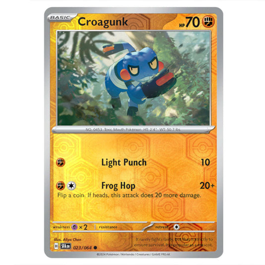 Croagunk 023 card from the Pokemon set Shrouded Fable