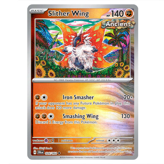 Slither Wing 026 card from the Pokemon set Shrouded Fable