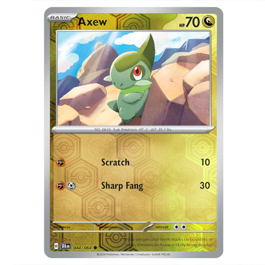 Axew 044 card from the Pokemon set Shrouded Fable