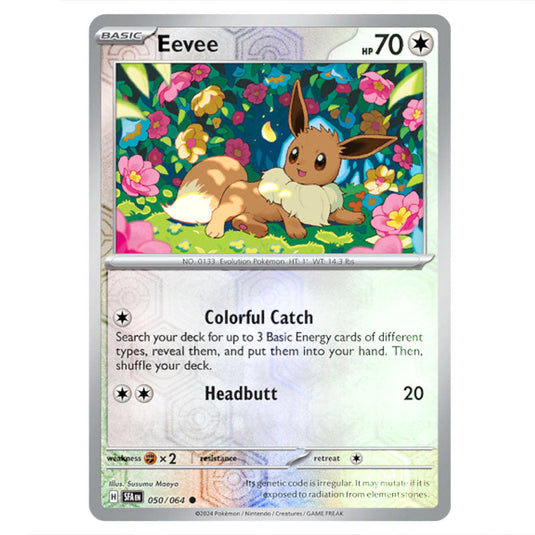 Eevee 050 card from the Pokemon set Shrouded Fable