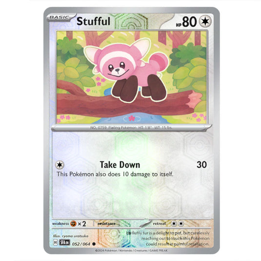 Stufful 052 card from the Pokemon set Shrouded Fable