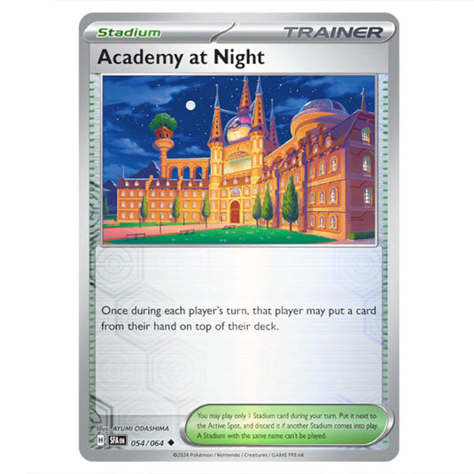 Academy at Night 054 card from the Pokemon set Shrouded Fable