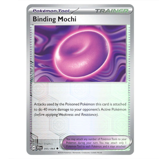 Binding Mochi 055 card from the Pokemon set Shrouded Fable