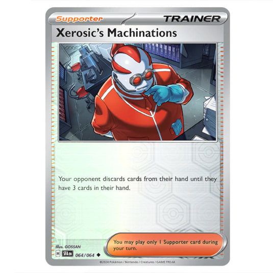 Xerosic's Machinations 064 card from the Pokemon set Shrouded Fable