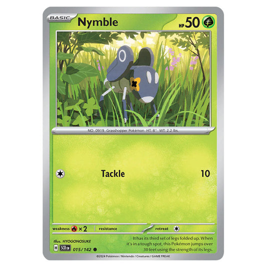 Nymble 015 card from the Pokemon set Stellar Crown