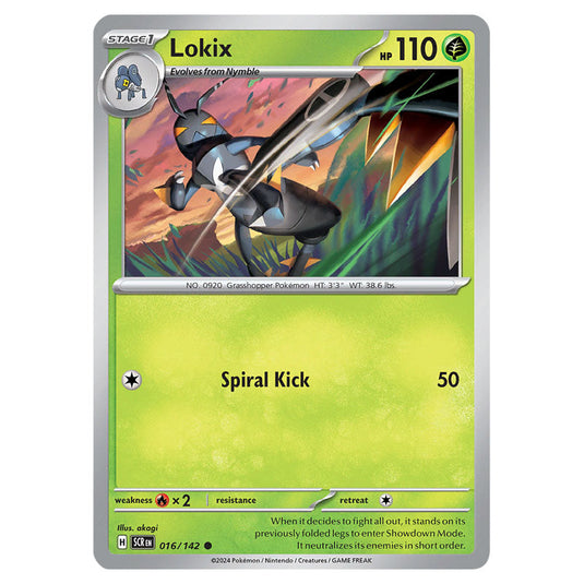 Lokix 016 card from the Pokemon set Stellar Crown