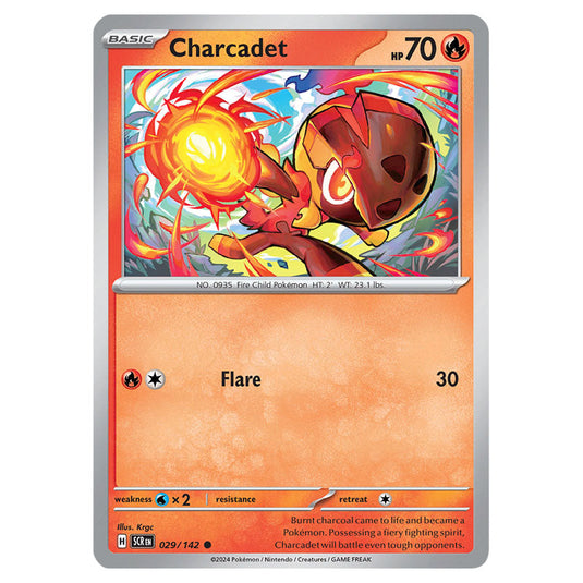 Charcadet 029 card from the Pokemon set Stellar Crown