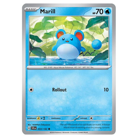 Marill 033 card from the Pokemon set Stellar Crown