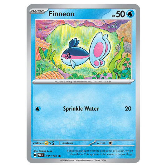 Finneon 035 card from the Pokemon set Stellar Crown