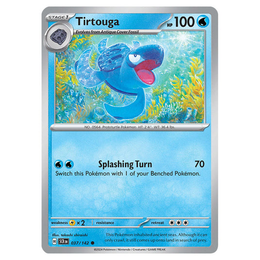 Tirtouga 037 card from the Pokemon set Stellar Crown