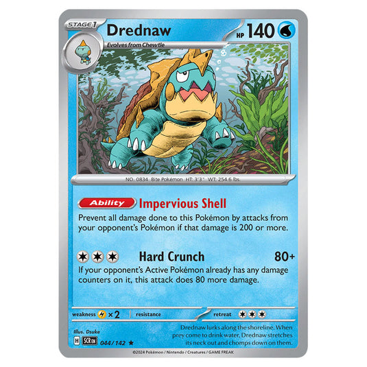 Drednaw 044 card from the Pokemon set Stellar Crown