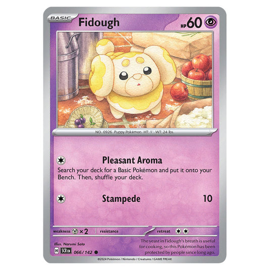 Fidough 066 card from the Pokemon set Stellar Crown