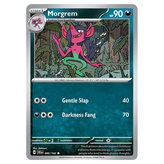 Morgrem 095 card from the Pokemon set Stellar Crown