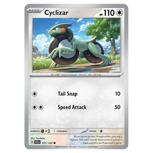 Cyclizar 127 card from the Pokemon set Stellar Crown