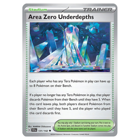 Area Zero Underdepths 131 card from the Pokemon set Stellar Crown