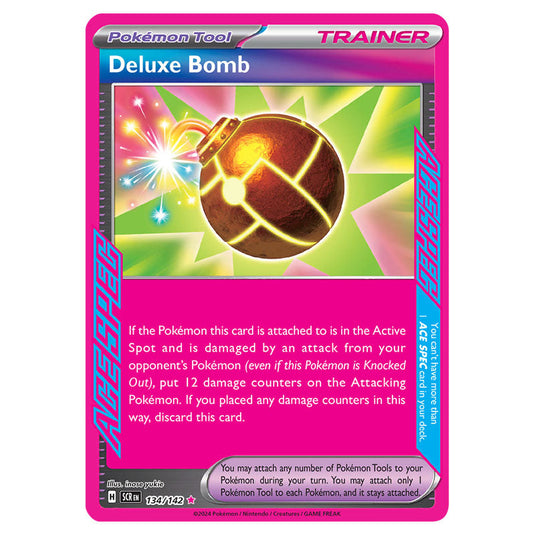 Deluxe Bomb 134 card from the Pokemon set Stellar Crown