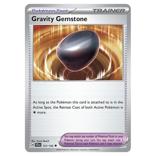 Gravity Gemstone 137 card from the Pokemon set Stellar Crown