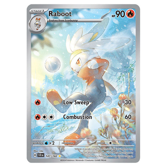 Raboot 147 card from the Pokemon set Stellar Crown