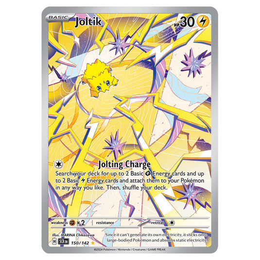 Joltik 150 card from the Pokemon set Stellar Crown