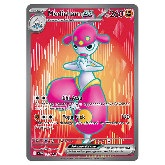 Medicham ex 161 card from the Pokemon set Stellar Crown