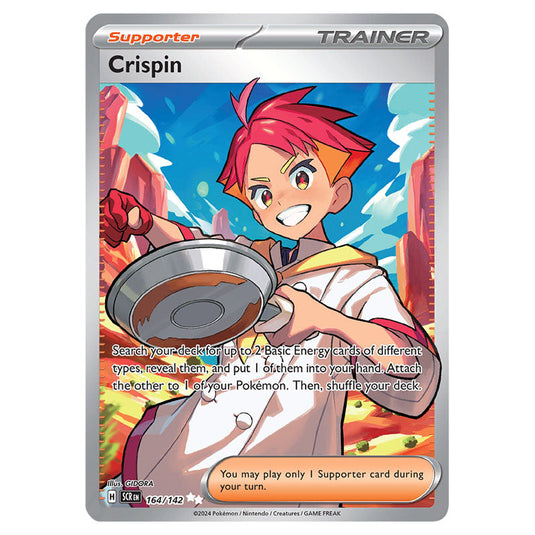 Crispin 164 card from the Pokemon set Stellar Crown