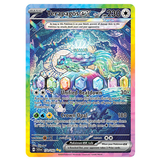 Terapagos ex 170 card from the Pokemon set Stellar Crown