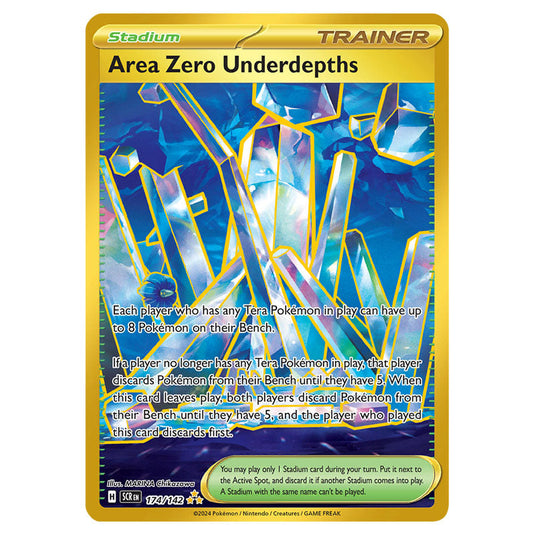 Area Zero Underdepths 174 card from the Pokemon set Stellar Crown