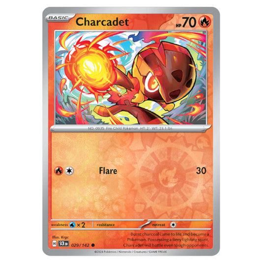 Charcadet 029 card from the Pokemon set Stellar Crown