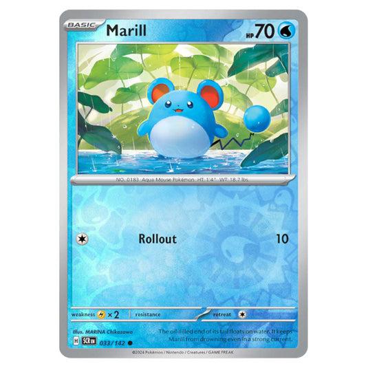 Marill 033 card from the Pokemon set Stellar Crown