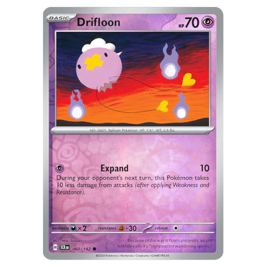 Drifloon 060 card from the Pokemon set Stellar Crown