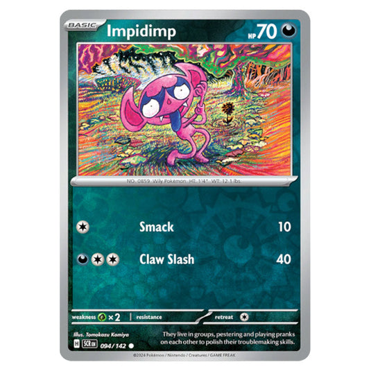 Impidimp 094 card from the Pokemon set Stellar Crown