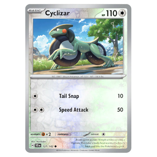 Cyclizar 127 card from the Pokemon set Stellar Crown